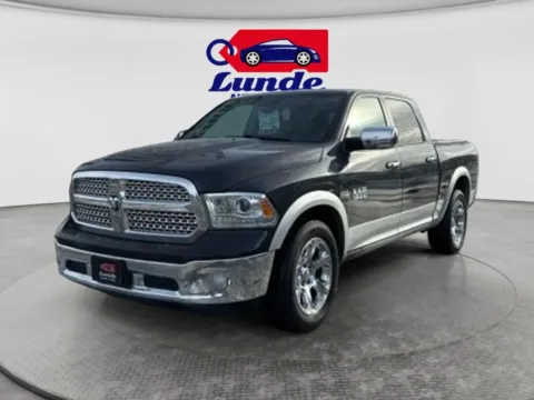 Gray 2015 Ram 1500 Crew Cab Laramie Pickup 4D 5 1/2 ft for sale in Wadena, MN