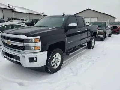 Black 2015 Chevrolet Silverado 2500 HD Double Cab LT Pickup 4D 6 1/2 ft for sale in Wadena, MN