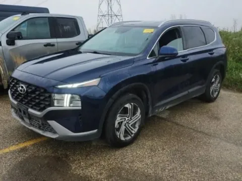 Blue 2021 Hyundai Santa Fe SEL Sport Utility 4D for sale in Wadena, MN
