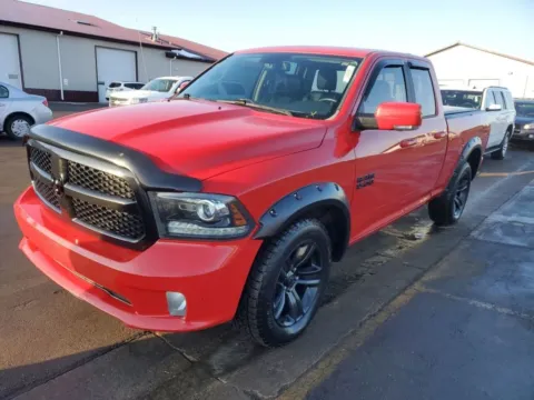 Red 2017 Ram 1500 Quad Cab Sport Pickup 4D 6 1/3 ft for sale in Wadena, MN