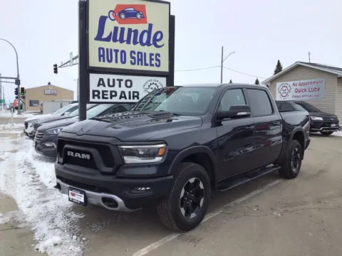 Blue 2021 Ram 1500 Crew Cab Rebel Pickup 4D 5 1/2 ft for sale in Wadena, MN