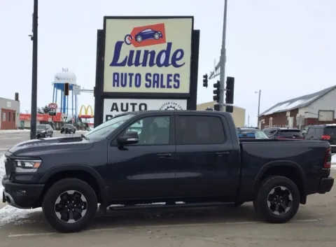 Blue 2021 Ram 1500 Crew Cab Rebel Pickup 4D 5 1/2 ft for sale in Wadena, MN