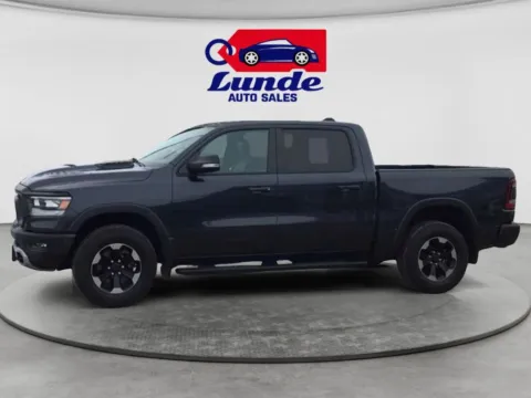 Blue 2021 Ram 1500 Crew Cab Rebel Pickup 4D 5 1/2 ft for sale in Wadena, MN