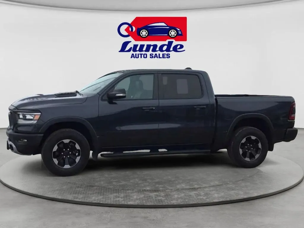 Blue 2021 Ram 1500 Crew Cab Rebel Pickup 4D 5 1/2 ft for sale in Wadena, MN
