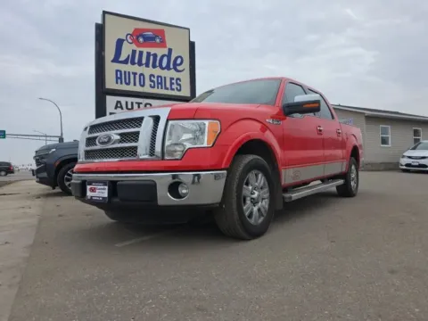 Red 2012 Ford F-150 SuperCrew Cab Lariat Pickup 4D 5 1/2 ft for sale in Wadena, MN