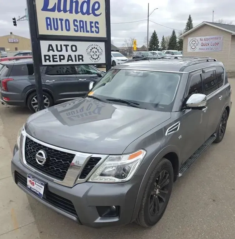 Silver 2019 Nissan Armada Platinum Sport Utility 4D for sale in Wadena, MN