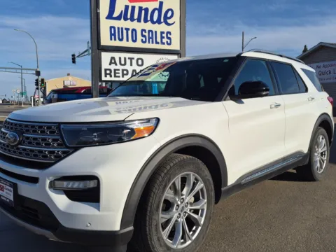 White 2020 Ford Explorer Limited Sport Utility 4D for sale in Wadena, MN