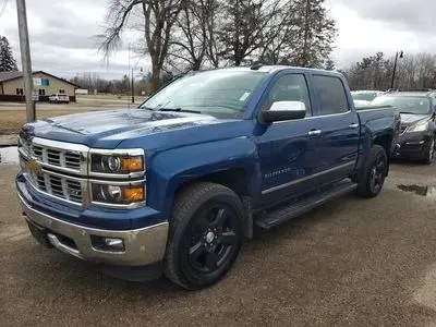 Blue 2015 Chevrolet Silverado 1500 Crew Cab Z71 LTZ Pickup 4D 5 3/4 ft for sale in Wadena, MN