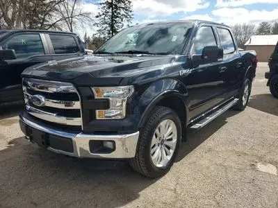 Black 2015 Ford F-150 SuperCrew Cab Lariat Pickup 4D 5 1/2 ft for sale in Wadena, MN