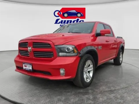 Red 2015 Ram 1500 Crew Cab Sport Pickup 4D 5 1/2 ft for sale in Wadena, MN