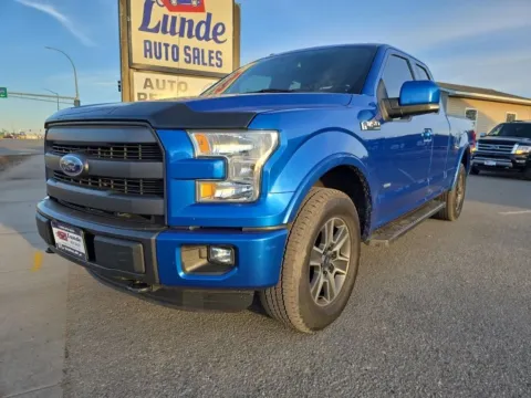 Blue 2015 Ford F-150 Super Cab Lariat Pickup 4D 6 1/2 ft for sale in Wadena, MN
