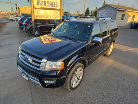 Black 2017 Ford Expedition EL Platinum Sport Utility 4D for sale in Wadena, MN