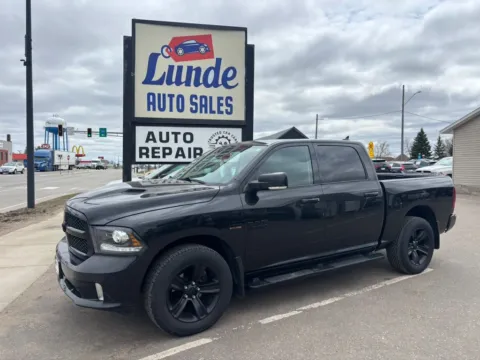 Black 2018 Ram 1500 Crew Cab Sport Pickup 4D 5 1/2 ft for sale in Wadena, MN