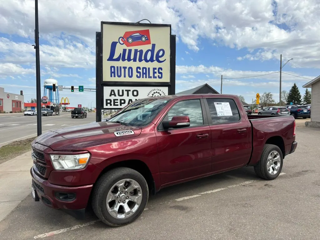 Red 2022 Ram 1500 Crew Cab Big Horn Pickup 4D 5 1/2 ft for sale in Wadena, MN