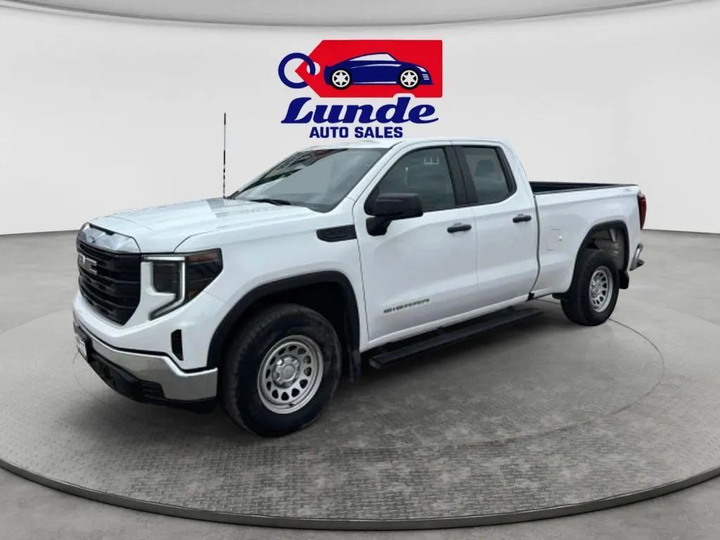 White 2023 GMC Sierra 1500 Double Cab Pro Pickup 4D 6 1/2 ft for sale in Wadena, MN