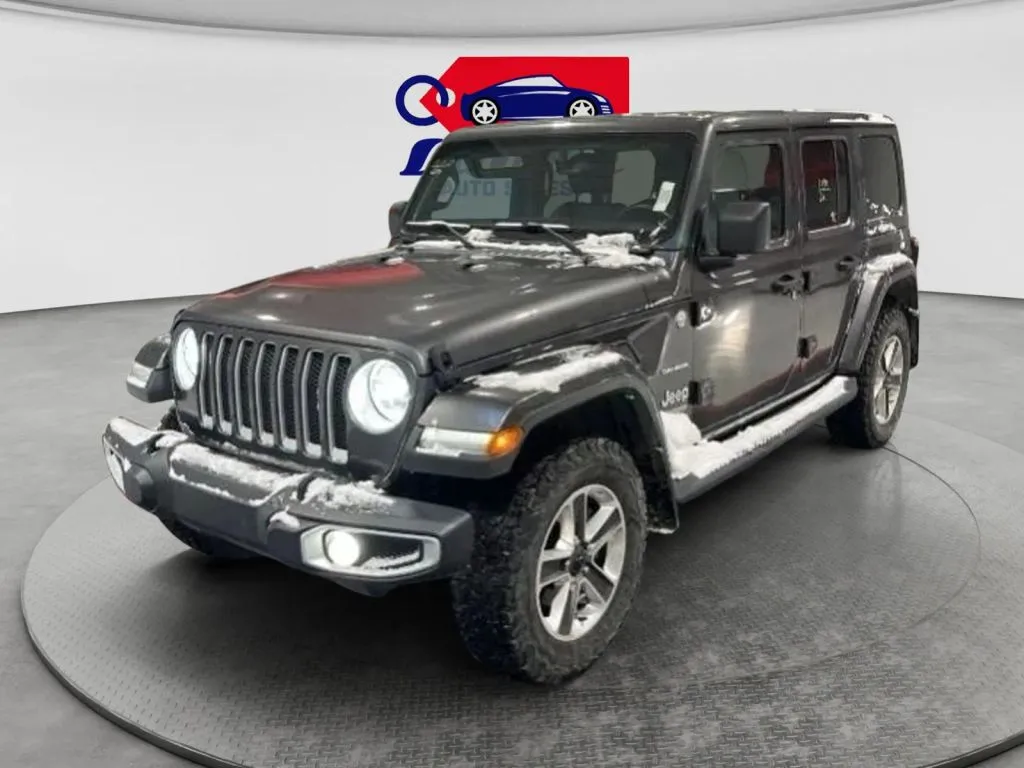 Gray 2020 Jeep Wrangler Unlimited Sahara Sport Utility 4D for sale in Wadena, MN