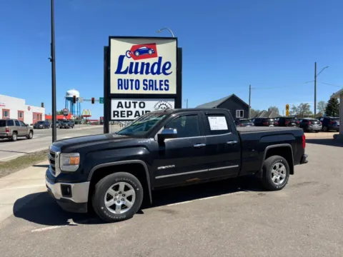 Black 2015 GMC Sierra 1500 Double Cab SLT Pickup 4D 6 1/2 ft for sale in Wadena, MN