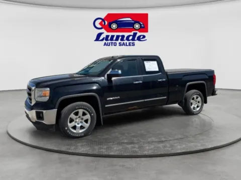 Black 2015 GMC Sierra 1500 Double Cab SLT Pickup 4D 6 1/2 ft for sale in Wadena, MN