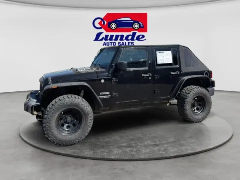Black 2016 Jeep Wrangler Unlimited Sport SUV 4D for sale in Wadena, MN