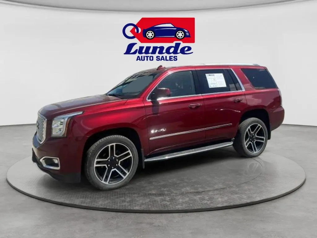 Red 2017 GMC Yukon Denali Sport Utility 4D for sale in Wadena, MN