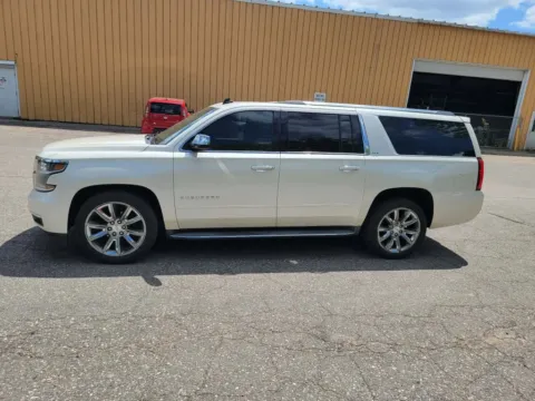 White 2015 Chevrolet Suburban LTZ Sport Utility 4D for sale in Wadena, MN