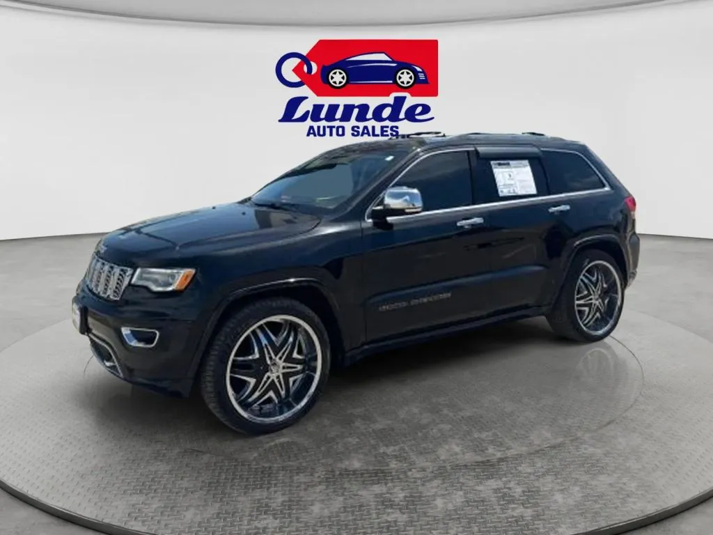 Black 2018 Jeep Grand Cherokee Overland Sport Utility 4D for sale in Wadena, MN