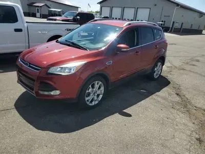 Orange 2015 Ford Escape Titanium Sport Utility 4D for sale in Wadena, MN