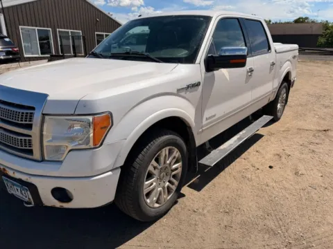 White 2012 Ford F-150 SuperCrew Cab Platinum Pickup 4D 5 1/2 ft for sale in Wadena, MN