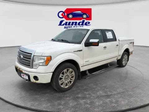 White 2012 Ford F-150 SuperCrew Cab Platinum Pickup 4D 5 1/2 ft for sale in Wadena, MN