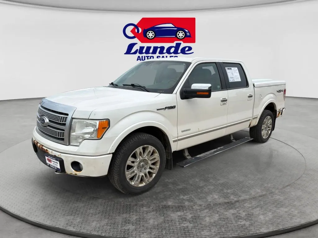 White 2012 Ford F-150 SuperCrew Cab Platinum Pickup 4D 5 1/2 ft for sale in Wadena, MN