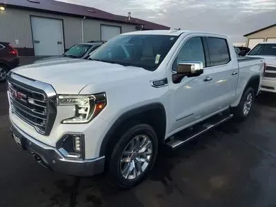 White 2019 GMC Sierra 1500 Crew Cab SLT Pickup 4D 5 3/4 ft for sale in Wadena, MN