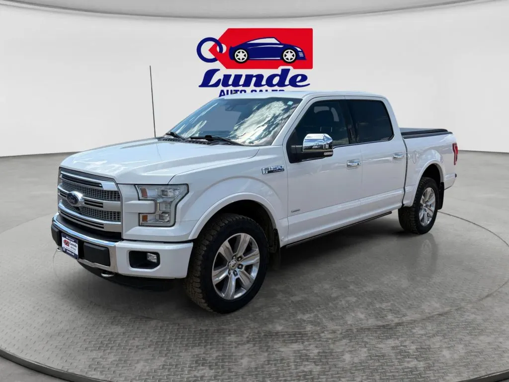 White 2016 Ford F-150 SuperCrew Cab Platinum Pickup 4D 5 1/2 ft for sale in Wadena, MN