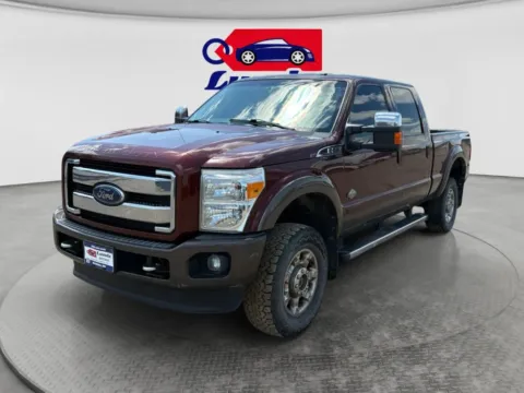 Red 2015 Ford F250 Super Duty Crew Cab Lariat Pickup 4D 6 3/4 ft for sale in Wadena, MN