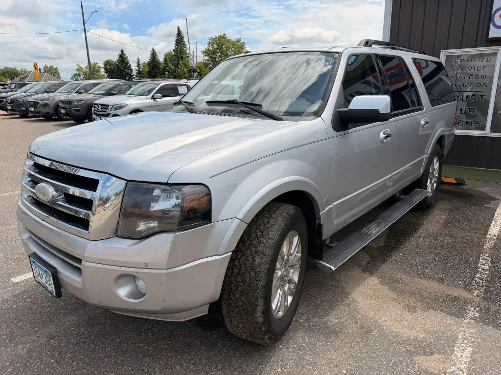 Silver 2013 Ford Expedition EL Limited Sport Utility 4D for sale in Wadena, MN