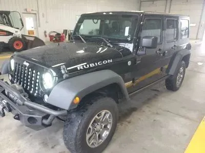 Black 2014 Jeep Wrangler Unlimited Rubicon Sport Utility 4D for sale in Wadena, MN