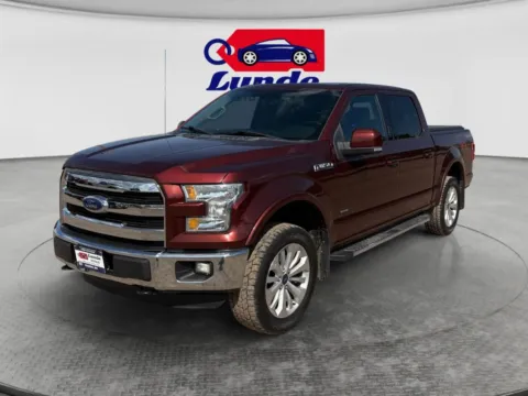 Brown 2015 Ford F-150 SuperCrew Cab Lariat Pickup 4D 5 1/2 ft for sale in Wadena, MN