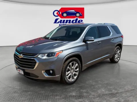 Gray 2018 Chevrolet Traverse Premier Sport Utility 4D for sale in Wadena, MN