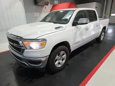 White 2022 Ram 1500 Crew Cab Big Horn Pickup 4D 5 1/2 ft for sale in Wadena, MN