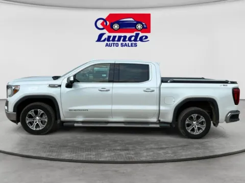 Photos of 2021 GMC Sierra 1500 Crew Cab SLT Pickup 4D 5 3/4 ft for sale in Wadena, MN at Lunde Auto Sales Center