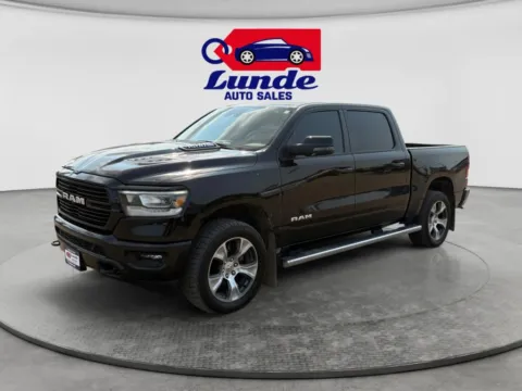 Black 2023 Ram 1500 Crew Cab Laramie Pickup 4D 5 1/2 ft for sale in Wadena, MN