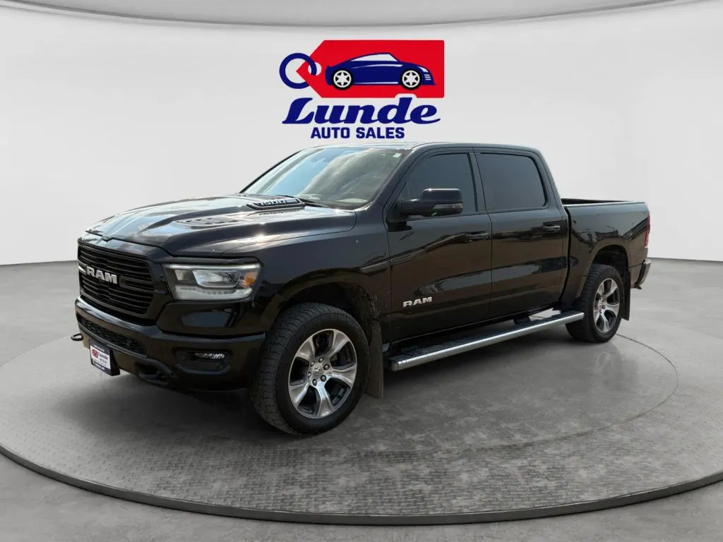 Black 2023 Ram 1500 Crew Cab Laramie Pickup 4D 5 1/2 ft for sale in Wadena, MN