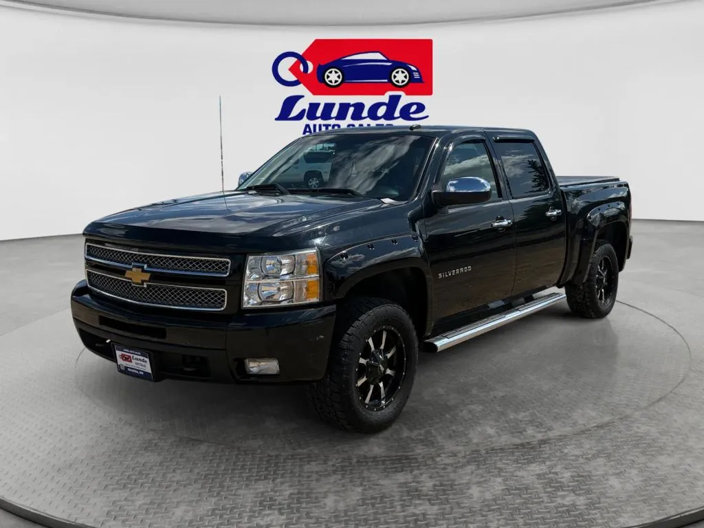 Black 2013 Chevrolet Silverado 1500 Crew Cab LTZ Pickup 4D 5 3/4 ft for sale in Wadena, MN
