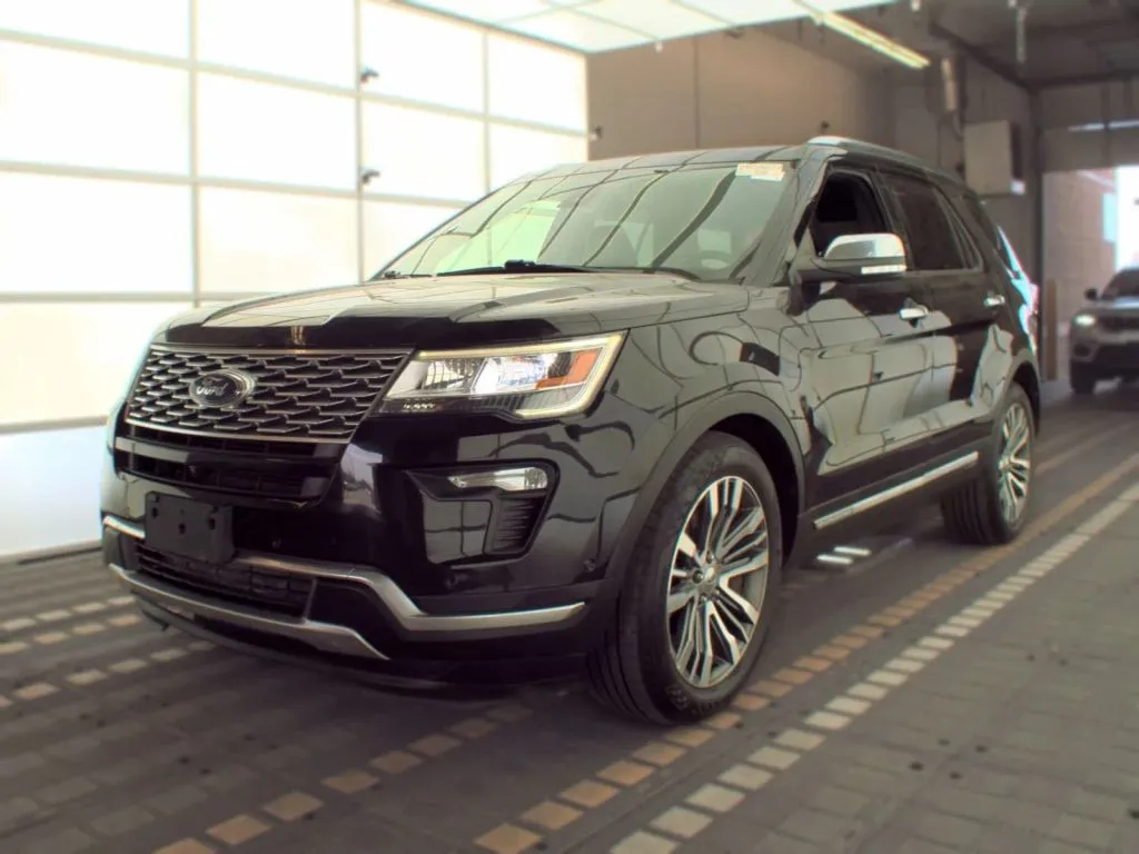 Black 2018 Ford Explorer Platinum Sport Utility 4D for sale in Wadena, MN