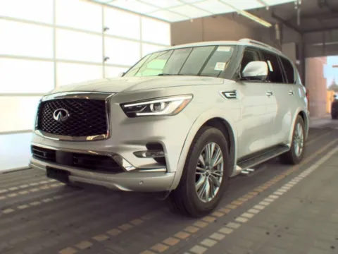 Silver 2021 INFINITI QX80 LUXE Sport Utility 4D for sale in Wadena, MN