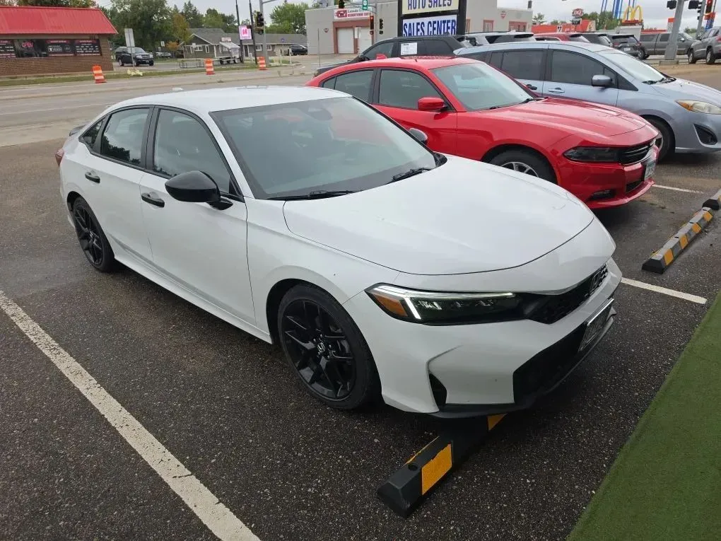 White 2025 Honda Civic Sport Sedan 4D for sale in Wadena, MN