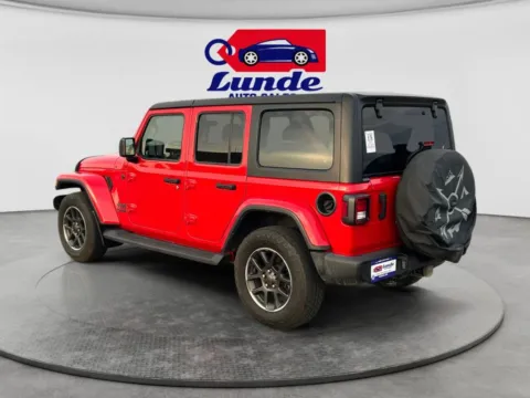 Another view of 2021 Jeep Wrangler Unlimited Sport SUV 4D for sale in Wadena, MN at Lunde Auto Sales - Wadena