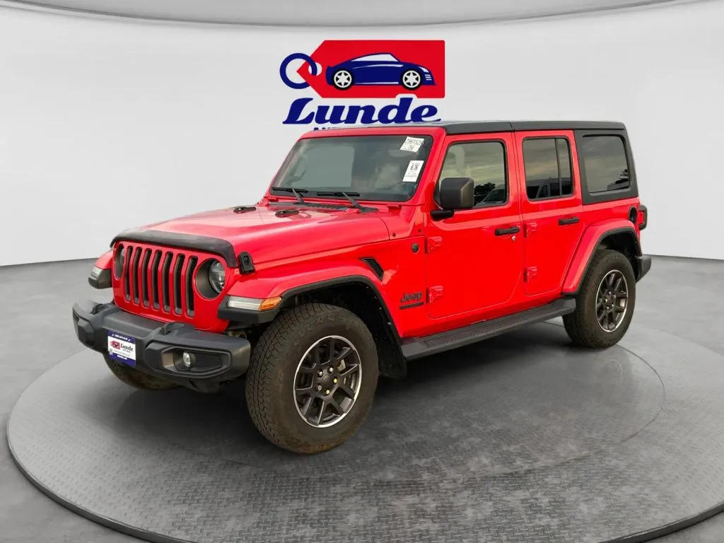 Red 2021 Jeep Wrangler Unlimited Sport SUV 4D for sale in Wadena, MN