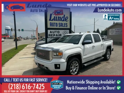White 2014 GMC Sierra 1500 Crew Cab Denali Pickup 4D 5 3/4 ft for sale in Wadena, MN