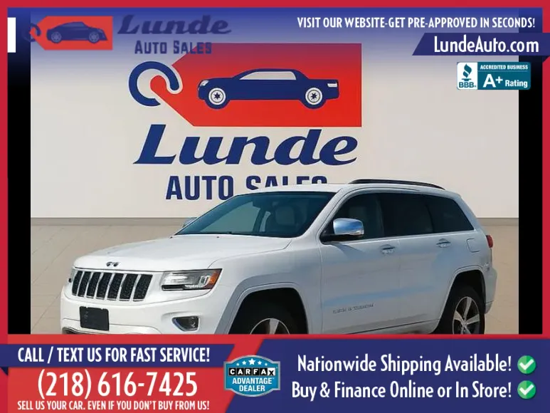 2015 Jeep Grand Cherokee Overland Sport Utility 4D for sale in Wadena, MN