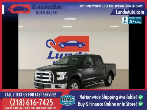 Black 2015 Ford F-150 SuperCrew Cab XLT Pickup 4D 5 1/2 ft for sale in Wadena, MN